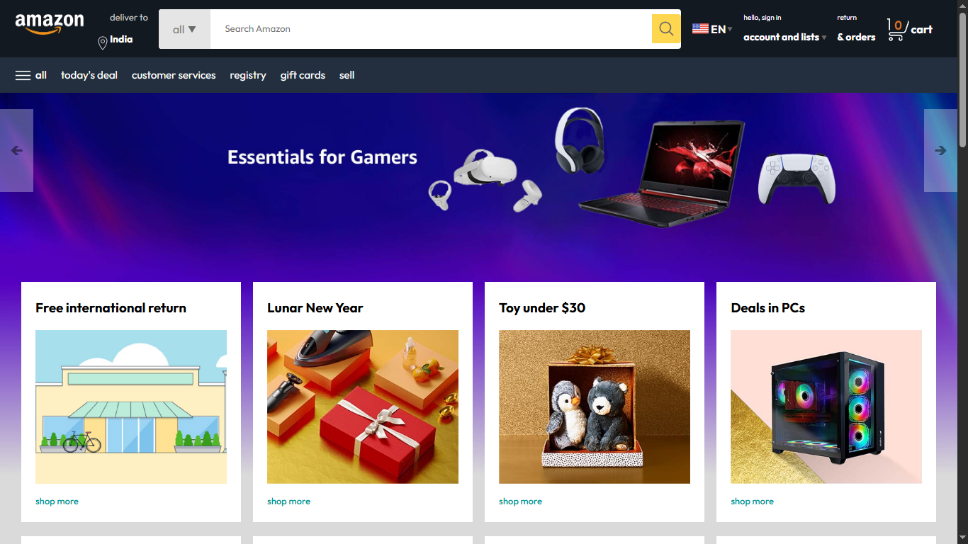 amazon web page ss